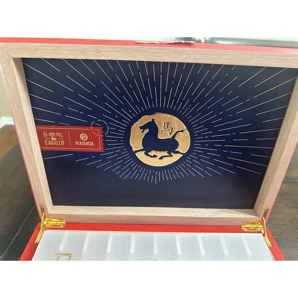 Plasencia Year Of The Horse Empty Wooden Cigar Box